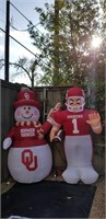(2) OU Sooners Christmas Inflatables