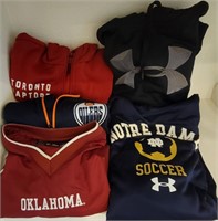 Lot of (5) Men’s Sports Team Shirts and Hoodies