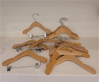 Lot of Child Size Wooden Hangers