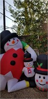 (3) Large Christmas Inflatables