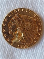 1928 Gold Indian Head Quarter Eagle 2.50