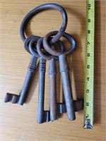 Set of Cast Iron Jailer’s Keys