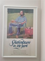 A Framed Shakespeare in the Park Playbill