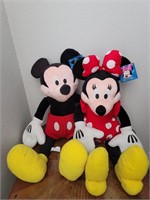 Stuffed Mickey & Minnie Mouse, Disney