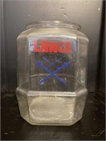 Vintage Lance Cracker Jar for Store Countertop