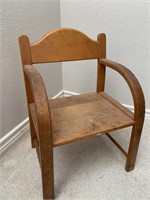 Vintage Homemade Wooden Child’s Chair