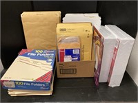File Folders, Bubble Mailers, & Packing Noodles