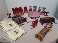 15 pc. Selection of Doll House Furniture, As Is