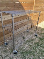 Stainless Storage Shelf on Casters