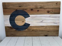 Colorado Emblem Tongue & Groove Wood Wall Art