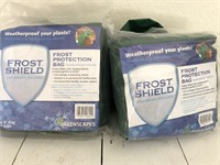 (2) Frost Shield Protective Plant Covers