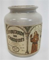 Vintage Moutarde Des Chanomes Stoneware Jar