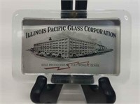 Vintage Illinois Pacific Glass Corp. Paperweight