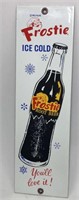 Frostie Root Beer Porcelain Advertising Door Push
