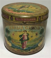 Vintage Emilia Garcia Tobacco Advertising Tin