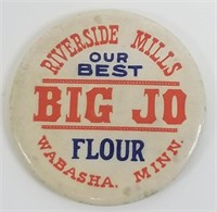 Vintage Big Jo Flour Celluloid Pocket Mirror