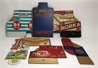 Lot of 7 Vintage Soda Pop Cardboard Advertisements