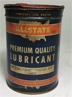 Vintage Allstate Advertising 1lb Lubricant Can