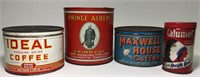 Lot of 4 Vintage Advertising Tins