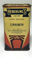 Vintage Heberling’s Cinnamon Spice Tin Bloomington