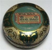 Antique Zig Zag Confectionary Gum Tin