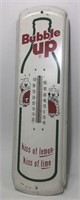 Vintage Bubble-Up Metal Advertising Thermometer