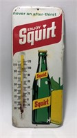 Vintage Squirt Embossed Metal Thermometer