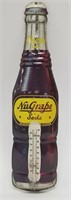 Vintage NuGrape Soda Advertising Thermometer