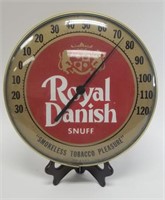 Vintage Royal Danish Snuff Advertising Thermometer