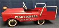 Vintage Fire Fighter Toy Pedal Car
