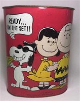 1969 Charlie Brown Metal Trash Can