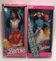 2 Mattel Barbie Dolls of the World Collection