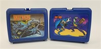 2 Vintage Batman Thermos Plastic Lunch Boxes