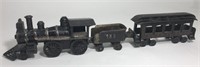 Vintage Cast Iron Train 3 Piece Set