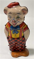 Vintage J. Chein Wind-Up Pig Toy