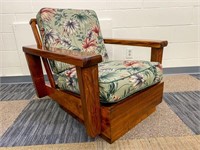 Vintage Hawaiian Koa Chair #1 (includes cushions)