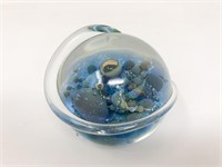 Milropa Studios Art glass signed paperweight 1977