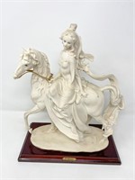 Giuseppe Armani Lady on Horse sculpture 1985