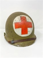 Vintage army medic helmet