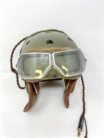 Flight helmet  with goggles