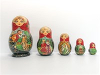 Fairy tale 5 pc Matroyshka Russian nesting doll