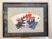 Hisashi Otsuka signed framed lithograph #2 (fair