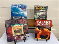 4 Hawaii Sports related books. Honolulu Stadium,