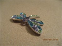 925 AU Colorful Stone Butterfly Pin-7.0 g