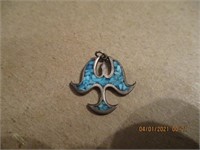 Turquoise 925 Pendant Bird-1.7 g