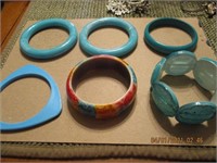 Lot of 6 Big Costume Bangles