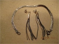925 Earring & 925 Bracelet -6.2 g