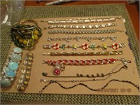 Lot of 16 Costume Bracelets