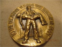 1983 Veterans Paperweight Lieberman Brass