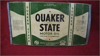 Vintage Metal Quaker State Sign from 1qt Can